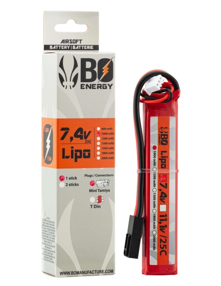 Bateria Lipo 7.4 1000 Mah Tdean - BO