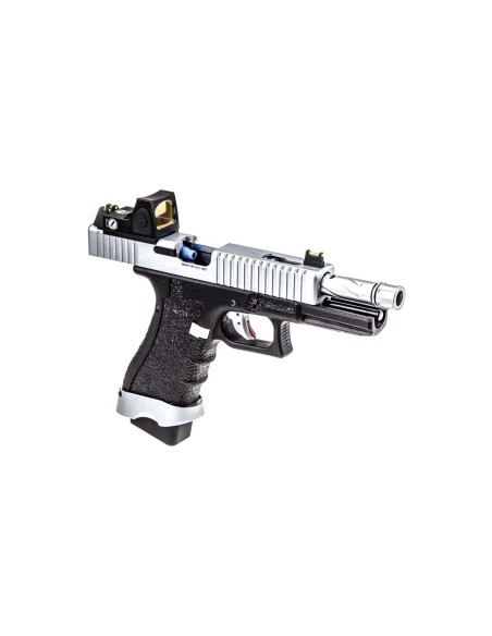 Pistola EU7 Silver RMR Full Metal - Vorsk