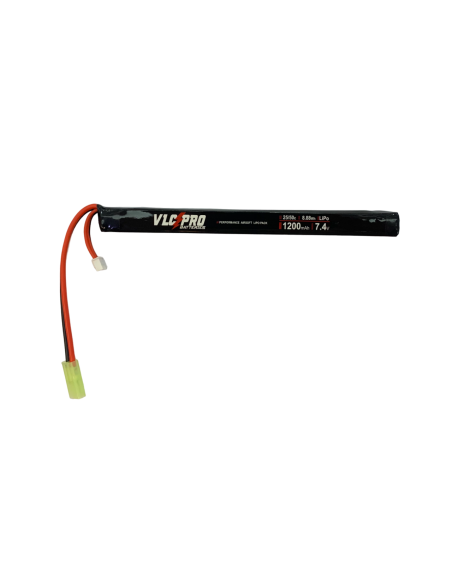 Batería Lipo 7.4v - 1200 mah 25/50C Ta - VLC PRO