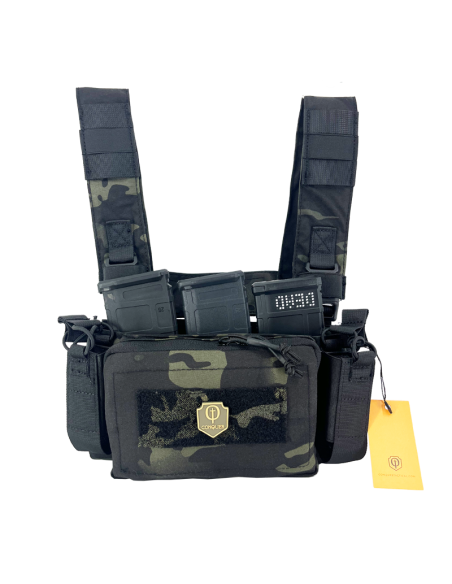 Micro Chest Rig Multicam Black - Conquer