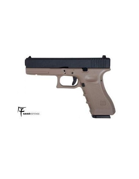 Pistola MK1 G17 Bi-Tono TAN - SAIGO