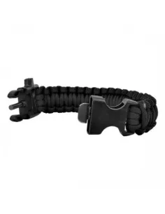 BRACCIALETTO SURVIVAL NERO (WO-SL42B)