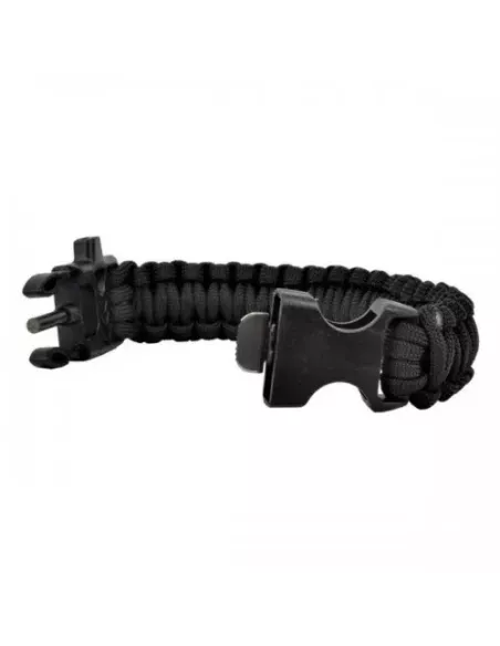 BRACCIALETTO SURVIVAL NERO (WO-SL42B)