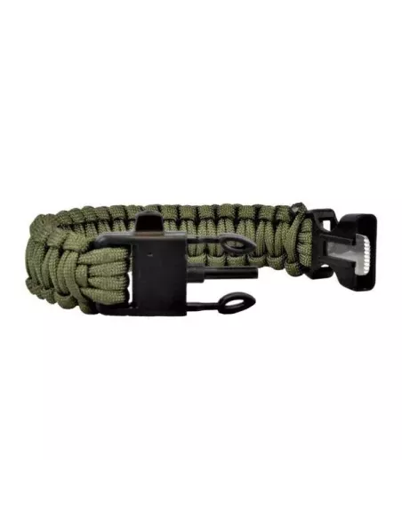 BRACCIALETTO SURVIVAL NERO (WO-SL42B)