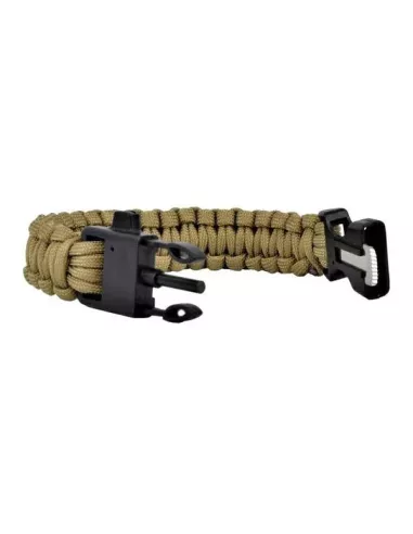 BRACCIALETTO SURVIVAL NERO (WO-SL42B)