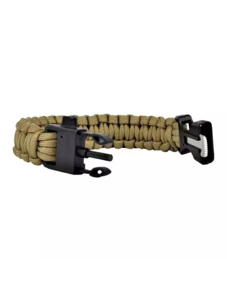 BRACCIALETTO SURVIVAL NERO (WO-SL42B)