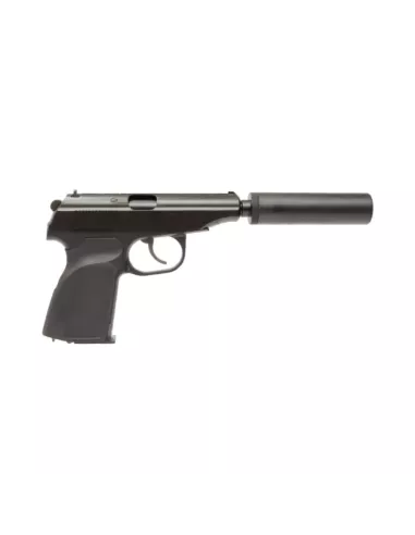 Pistola PPK Gas Silenciador - We