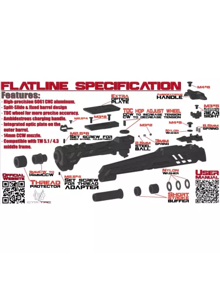 Corredera Hi-Capa 5.1 Flatline Split - CTM