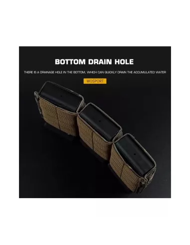 Porta Cargador Triple Rígido MCBK - WS