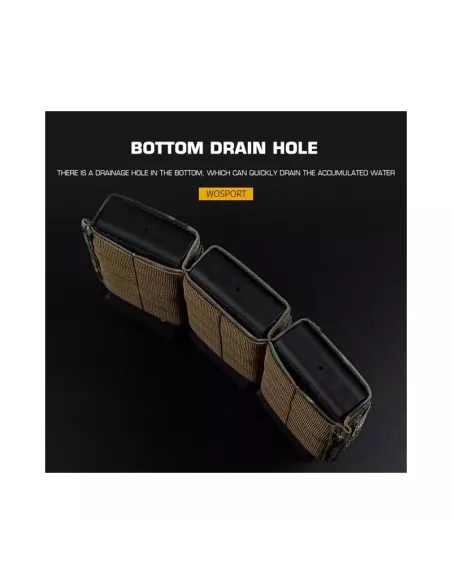 Porta Cargador Triple Rígido MCBK - WS