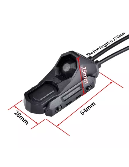 Pulsador Doble Remoto SF y 2.5mm - Wadsn