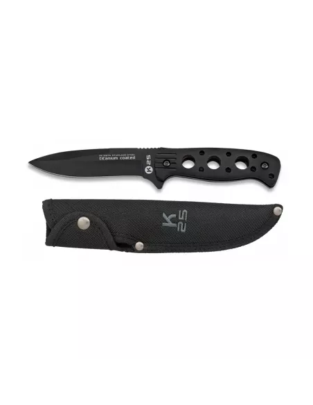 Cuchillo Tactico K25 con funda - 12 cm
