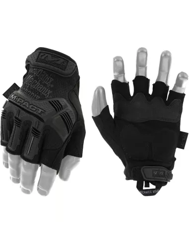 Guantes M-Pact Dedos Cortados Negro - Mechanix