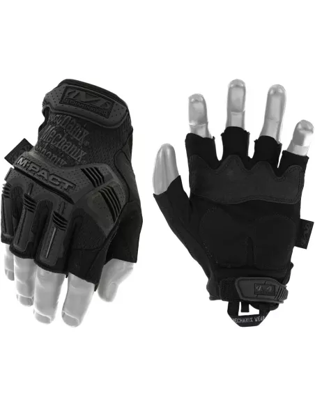 Guantes M-Pact Dedos Cortados Negro - Mechanix