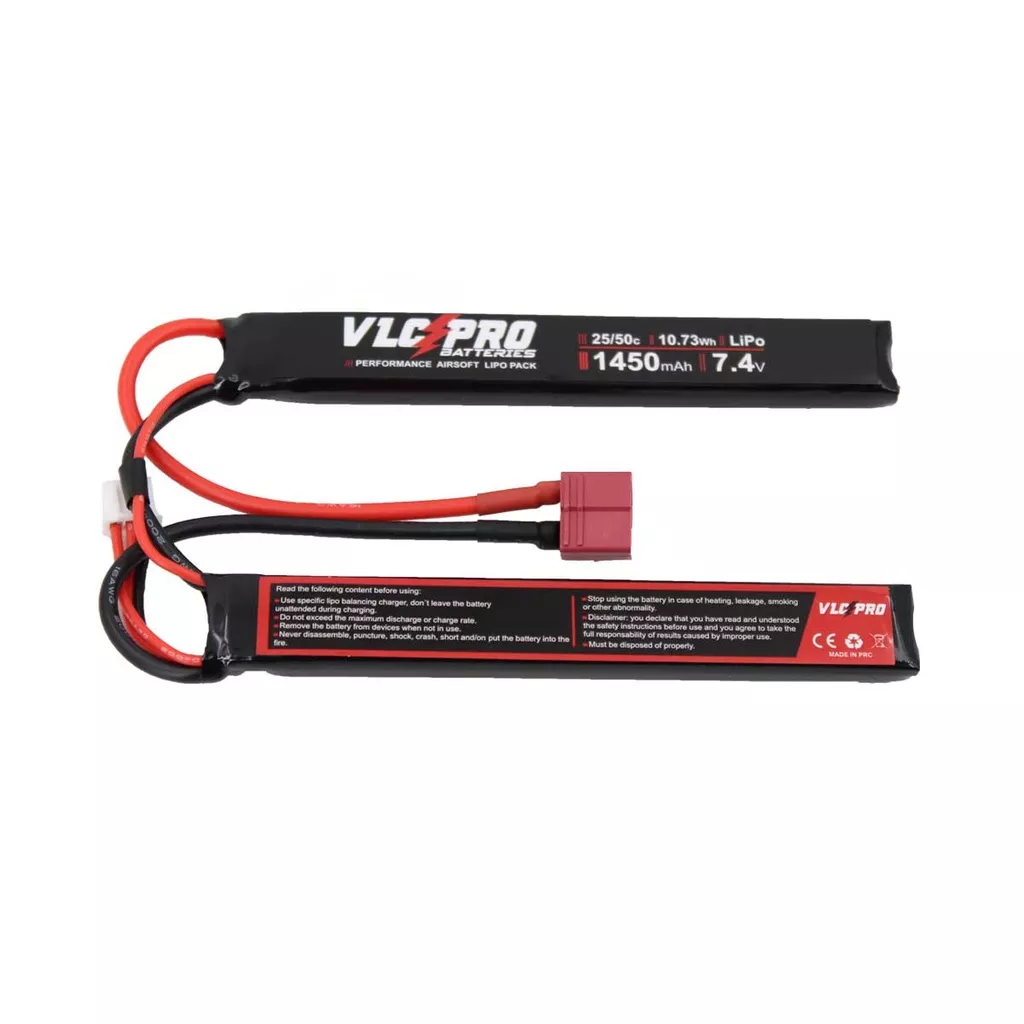 Batería Lipo 7.4v 1450mAh 25/50c T-Dean - VLC Pro
