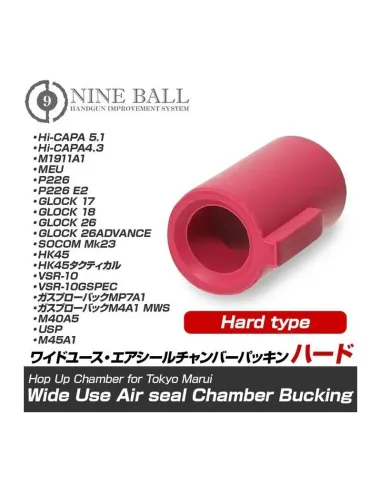 Goma Hop-Up VSR Hard Roja - Nine Ball