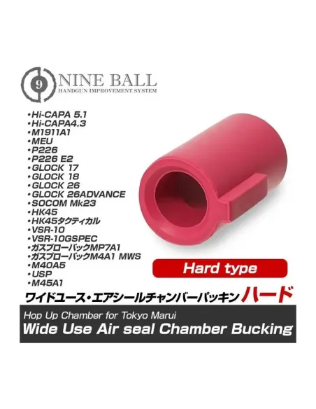 Goma Hop-Up VSR Hard Roja - Nine Ball