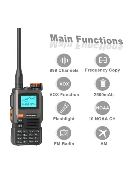 Radio UV-K61 Tribanda USB C - Baofeng
