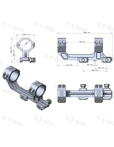 Montura Una Pieza 30mm - Vector Optic