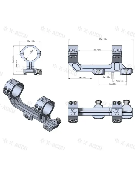 Montura Una Pieza 30mm - Vector Optic