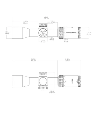 Visor  SOI 2-7x32 - Victor Optics
