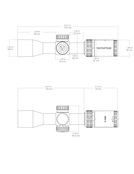 Visor  SOI 2-7x32 - VictOptics