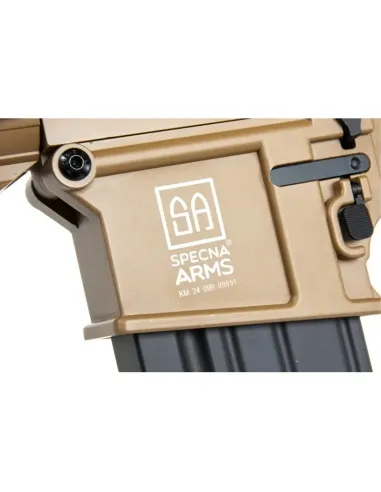 Fusil SR25 Ris Culata Fija Kestrel ETU Tan - Specna Arms