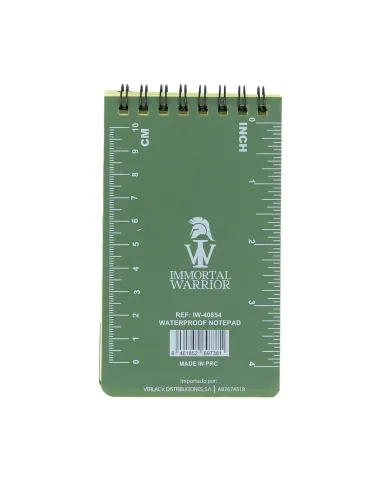 Libreta waterproof 12x8cm - Immortal Warrior