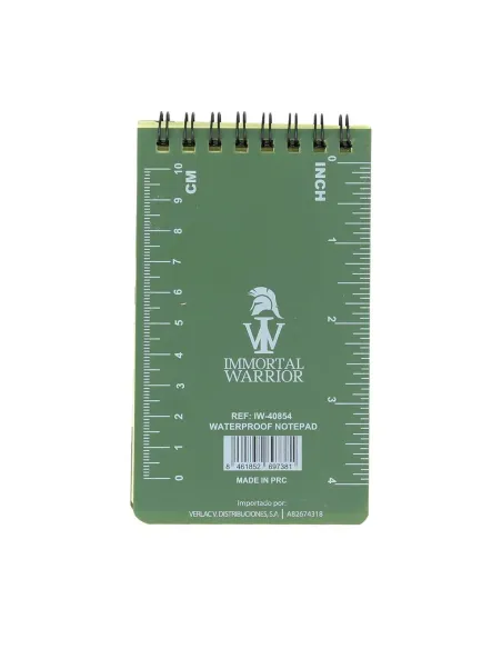 Libreta waterproof 12x8cm - Immortal Warrior