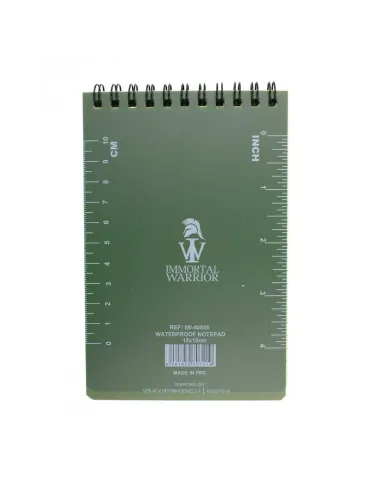 Libreta waterproof 12x8cm - Immortal Warrior