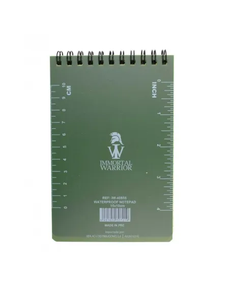 Libreta waterproof 12x8cm - Immortal Warrior