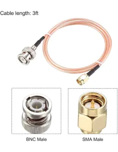 Conexión RG316 Cable BNC a SMA 2