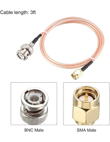 Conexión RG316 Cable BNC a SMA