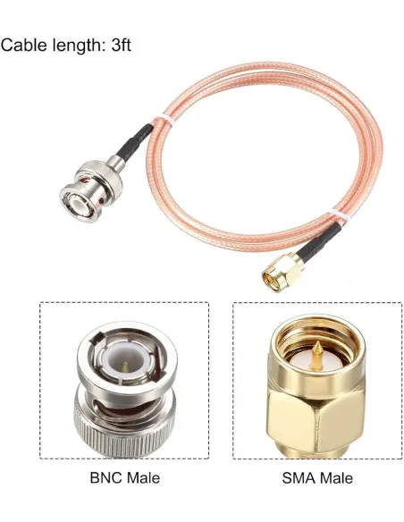 Conexión RG316 Cable BNC a SMA