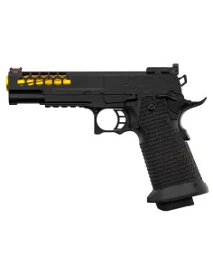 Pistola Gas Hi-Capa Slide Cut Negra/Dorada - Golden Eagle