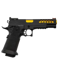 Pistola Gas Hi-Capa Slide Cut Negra/Dorada - Golden Eagle 2