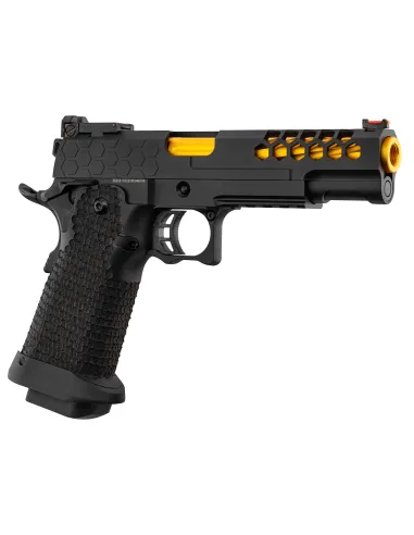 Pistola Gas Hi-Capa Slide Cut Negra/Dorada - Golden Eagle