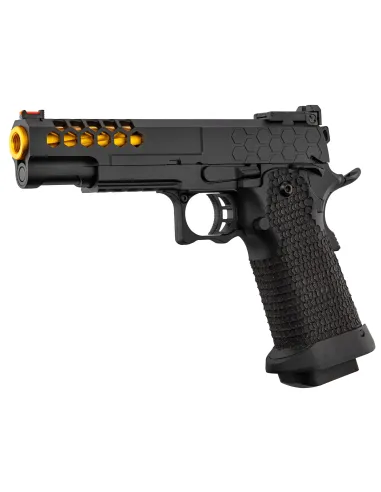 Pistola Gas Hi-Capa Slide Cut Negra/Dorada - Golden Eagle