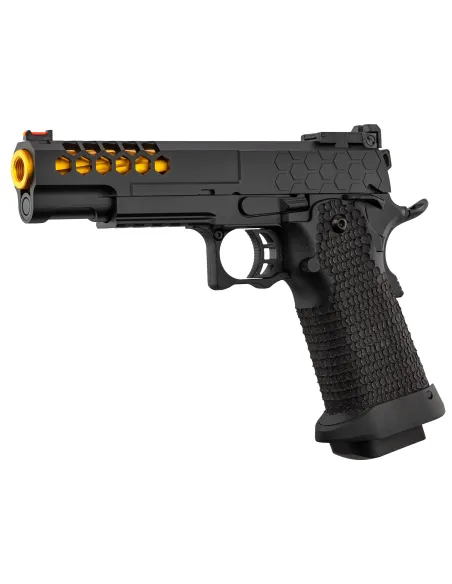 Pistola Gas Hi-Capa Slide Cut Negra/Dorada - Golden Eagle