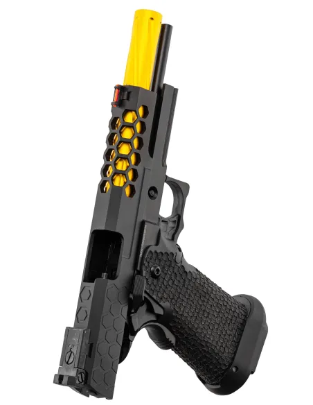 Pistola Gas Hi-Capa Slide Cut Negra/Dorada - Golden Eagle