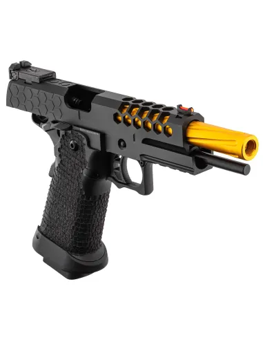 Pistola Gas Hi-Capa Slide Cut Negra/Dorada - Golden Eagle