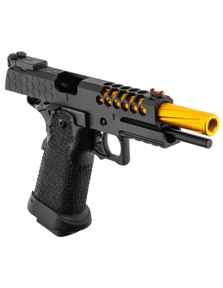 Pistola Gas Hi-Capa Slide Cut Negra/Dorada - Golden Eagle