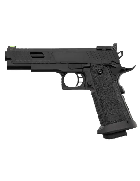 Pistola Gas Hi-Capa Slide Cut Negra/Dorada - Golden Eagle