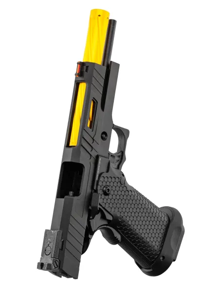 Pistola Gas Hi-Capa Slide Cut Negra/Dorada - Golden Eagle
