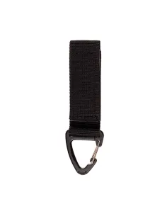 Mosquetón con cinta - Negro - MFH