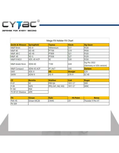 copy of FUNDA PISTOLA RIGIDA CYTAC CZ P-07 TAN