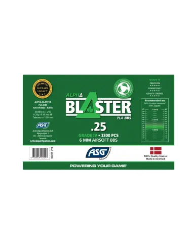 Bolas Bio 0.25 Alpha PLA Bote 3300 Bolas - AGS