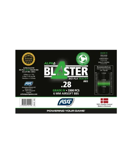 Bolas Bio Tracer 0.28 Alpha PLA Bote 3300 Bolas - AGS