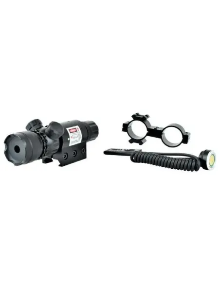 Laser Rojo Pulsador y Enganche Picatinny - JS Tactical