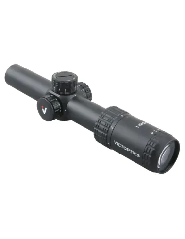 Visor LPVO S6 1-6X24 Montura Alta Negro - Victoptics